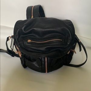 Alexander Wang Marti backpack bag with rose gold